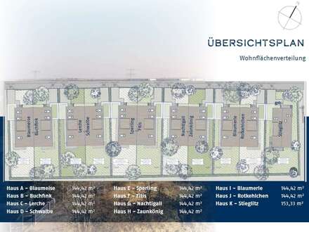 WIR BAUEN FÜR SIE - Herzlich willkommen! Doppelhaushälfte mit Terrasse und Garten - Amselweg 16 Haus 8 - Zaunkönig