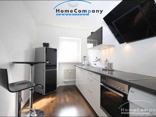 Sehr helle, möblierte 2 Zimmer-Wohnung mit Balkon in München-Milbertshofen
