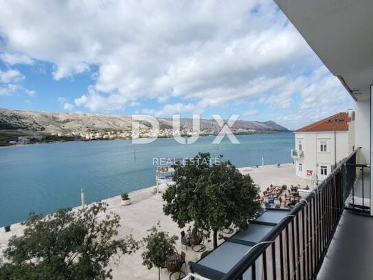 INSEL PAG, STADT PAG - Apartment direkt am Wasser, erste Reihe zum Meer