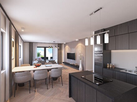 Schönes Penthouse mit großer Dachterrasse und Aufzug direkt in die Wohnung.