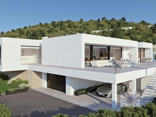 Villa Infinity, moderne Luxusvilla im Verkauf in der Wohnanlage Jazmines in Cumbre del Sol