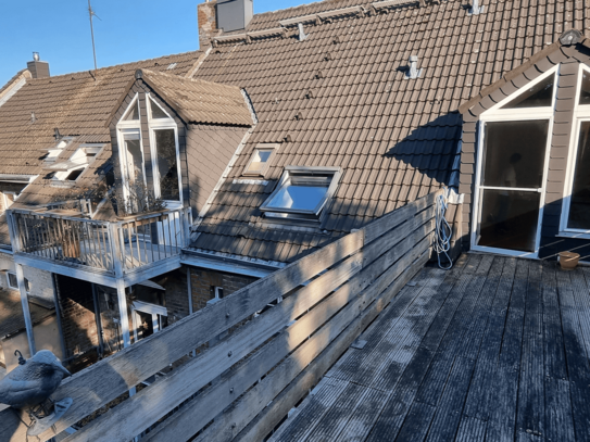 Maisonettewohnung mit großer Dachterrasse mit Blick ins Grüne