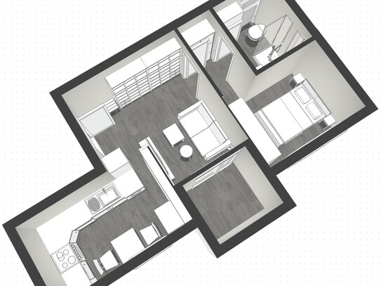 *Neubau – Erstbezug* 2-Zi-Whg mit Balkon und EBK; ca. 37qm; nähe Strand Wöhrder See von Privat