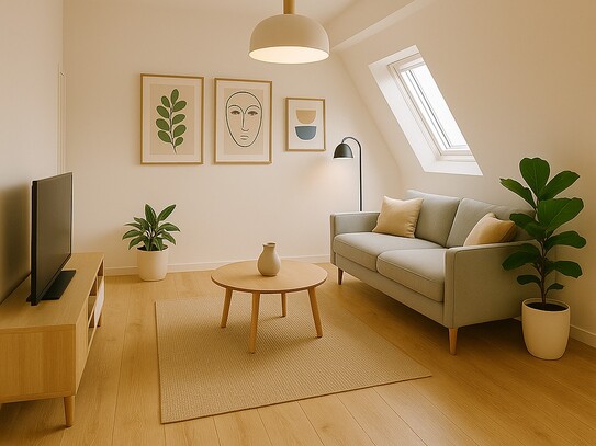 Umfangreich sanierte Dachgeschosswohnung mit Weitblick