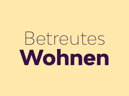 Große Wohnung im betreuten Wohnen jetzt sichern!