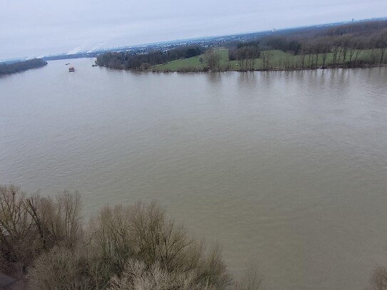 Erstbezug nach Sanierung mit Rheinblick, Schwimmbad, Sauna & Tiefgarage