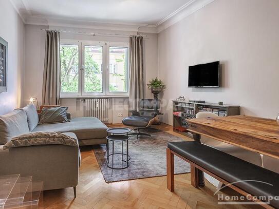 ***Hochwertig möblierte 3,5-Zimmer-Altbau-Wohnung mit Balkon in Schwabing
