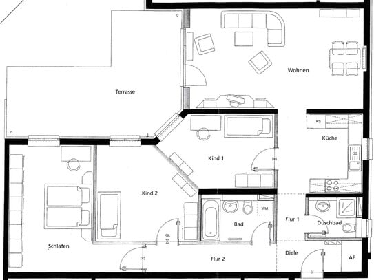 120 m² Gartenwohnung in Schwabing-West