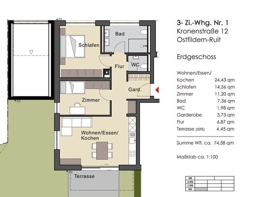 Alles um die Ecke- Wohnen im Zentrum von Ostfildern-Ruit