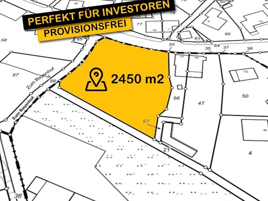 2450m2 Grundstück - perfekt für MFH