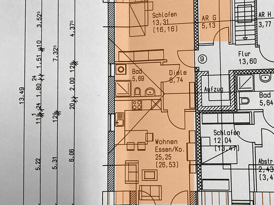 Seniorengerechte Dachgeschosswohnung mit Balkon und Aufzug