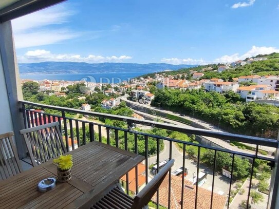 Vrbnik, möblierte Wohnung mit wunderschönem Meerblick!