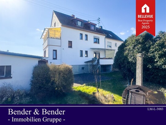 Vermietetes Zweifamilienhaus mit Garten in Niederhadamar!