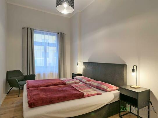 (EF1108_M) Dresden: Pieschen-Süd, neu möblierte 2-Zimmer-Wohnung im Hochparterre, Reinigungsservice inklusive