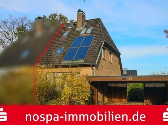 Solide Doppelhaushälfte in Neuberend bei Schleswig: Vollkeller, kompaktes Grundstück, Solarthermie