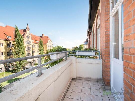 (EF0190_M) Erfurt: Andreasvorstadt, möbliertes Apartment mit Balkon in sanierter Stadtvilla Nahe Altstadt, WLAN, Aufzug