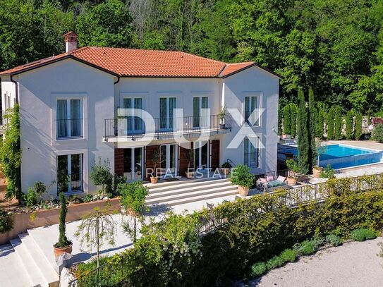 OPATIJA, BRSEČ – Luxusvilla 430 m2 mit Pool und Meerblick + angelegter Garten 2700 m2