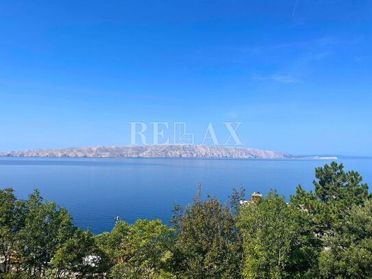 Senj - Baugrundstück mit Panoramablick auf das Meer