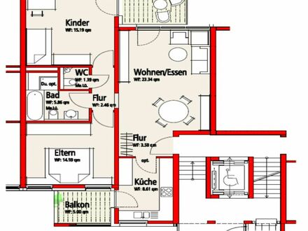 ***Sonnige Wohnlage - gepflegte und schöne Etagenwohnung in zentraler Umgebung***