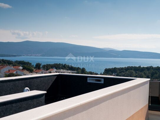 Stadt Krk - Zweistöckiges Luxusapartment mit Dachterrasse und Swimmingpool