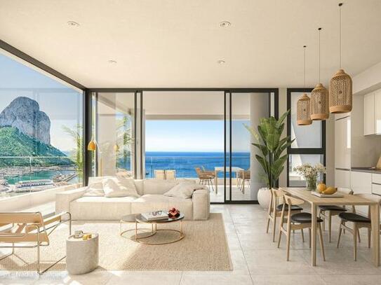 Calpe - Urlaubsflair das ganze Jahr! Zentrales Wohnen in exklusiver 4-Zimmer Wohnung mit Merrrblick