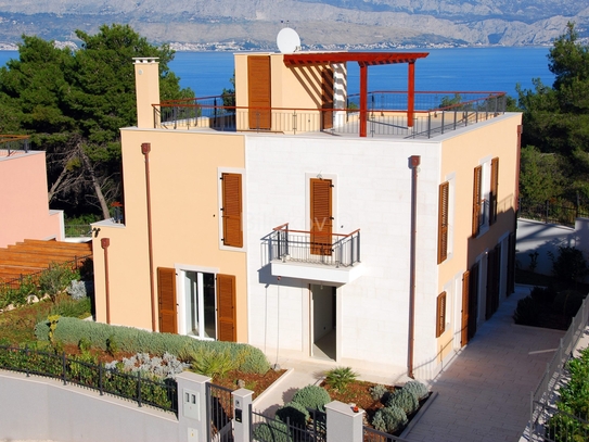 Zu verkaufen, Splitska, Villa mit Panoramablick auf das Meer