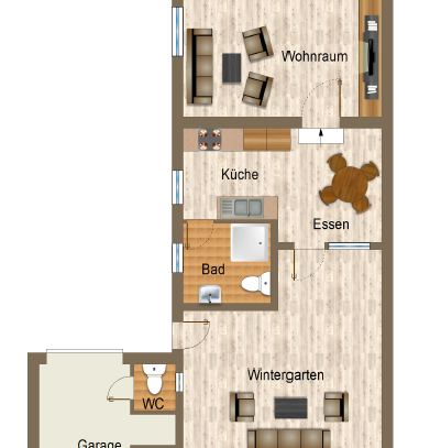 Geräumige Doppelhaushälfte mit Wintergarten, Garage und sonnigem Grundstück in Frelenberg