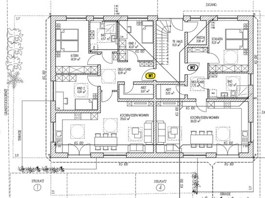 Erstbezug: Ansprechende 4-Zimmer-Wohnung in Cham - KFW40 Standard - (W1)