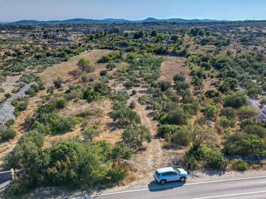 Ackerland an der Straße, Bogdanovići - Šibenik