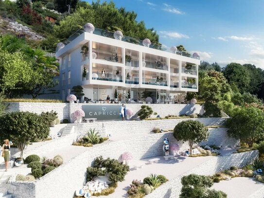 Nouveau projet de construction avec vue panoramique sur la mer, près de Monaco à Beausoleil