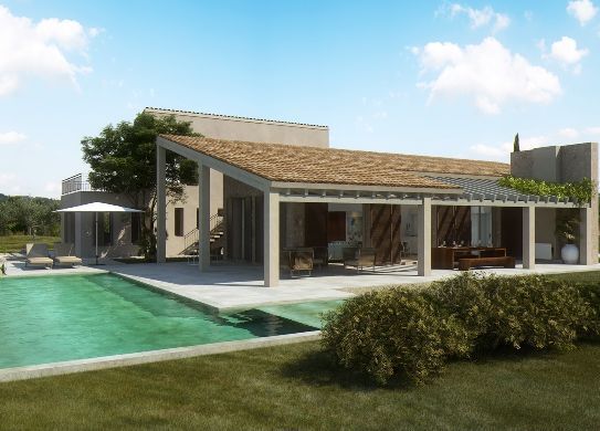 Mallorca: MODERNE DESIGNER-FINCA MIT WEITBLICK und INNOVATIVEM DESIGN IN SANTANYI