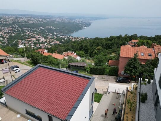 OPATIJA, BREGI - Einfamilienhaus 180m2 mit Panoramablick auf das Meer + Garten 600m2