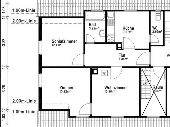 Gemütliches Dachgeschoss-Apartment in zentraler Lage