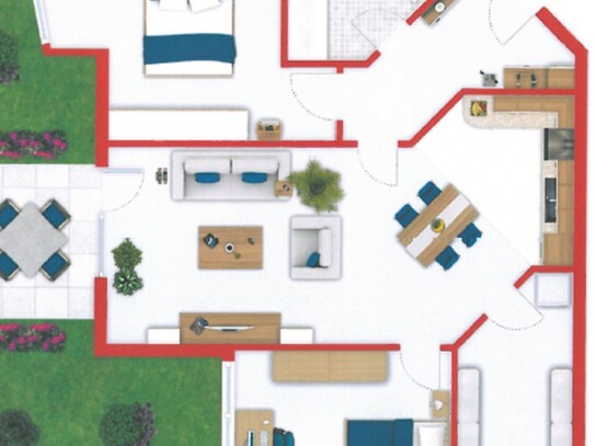 Schöne und moderne Wohnung im Herzen von Schloß Neuhaus zu Vermieten