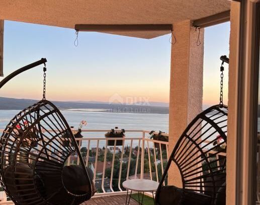 CRIKVENICA, DRAMALJ - wunderschönes 1 Schlafzimmer + Badezimmer mit herrlichem Blick auf das Meer