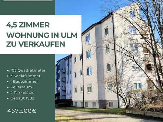 Hochwertige 4,5-Zimmer-Wohnung in Ulm – Ideal für Familie oder Kapitalanleger – Provisionsfrei