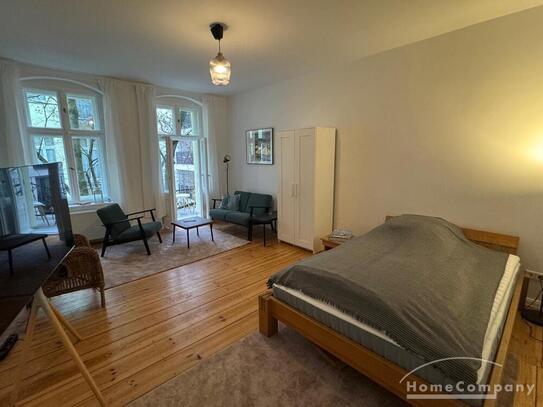 1-Zimmer-Wohnung mit Balkon in Prenzlauer Berg, Berlin, möbliert