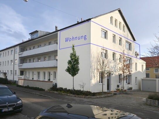 88 m² Werkswohnung Alt-Pfersee mit Großbalkon