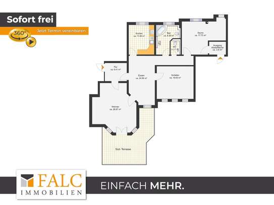 Wohnung Süd-Terrasse + 2 Parkplätze + Waldrandlage zum Webicht + Bushalt + gute Anbindung nach Jena