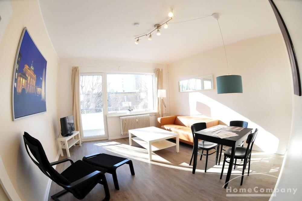 Helle 3-Zimmer-Wohnung mit Balkon in Berlin Wilmersdorf, möbliert - Foto 1