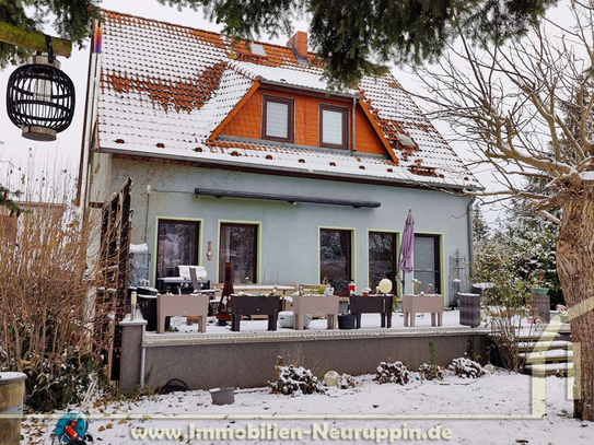 Reserviert - Gepflegtes Haus im Kern Fehrbellins mit Garten und großer Garage