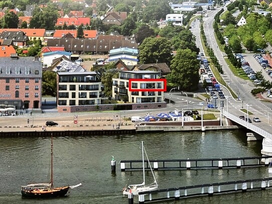 3-Zimmer-Ferienwohnung in Bestlage an der Schleibrücke