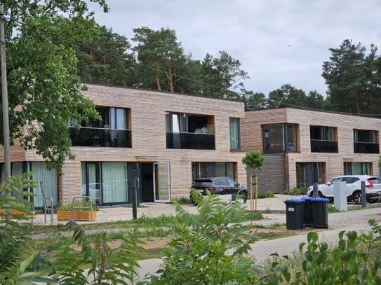 Zu mieten: Moderne, neuwertige 4-Raum-Erdschosswohnung, 98 qm, mit großer Terrasse, in Borkheide