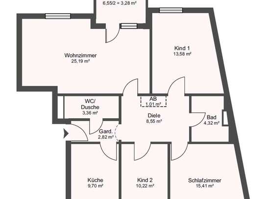 Willkommen zu Hause - 4 Zimmer, 2 Bäder, Balkon mit Blick ins Grüne