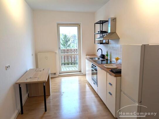 Möbliert/Furnished 2-Zimmer Wohnung mit Balkon in Leipzig 4 Personen