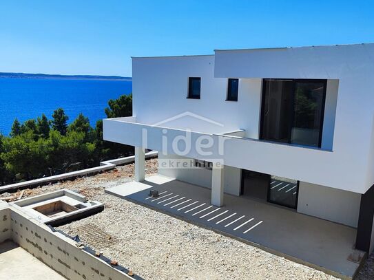 Starigrad, Moderne Villa mit Pool und offenem Meerblick