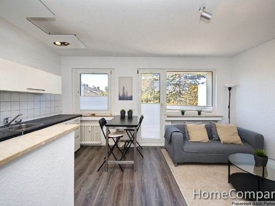 Modern möblierte Wohnung mit Balkon in einer ruhigen Wohnlage von Düsseldorf Wersten