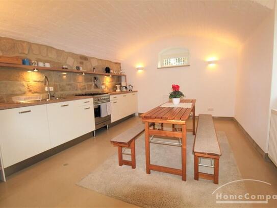 Möbliert/Furnished 2-Zimmer Souterrain Apartment mit Terrasse in Dresden-Äußere Neustadt