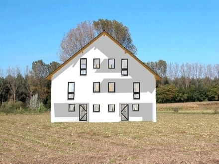 Neubau eines Doppelhauses, mit Reserve im DG - zum späteren Ausbau, wenn sich die Familie vergrößert