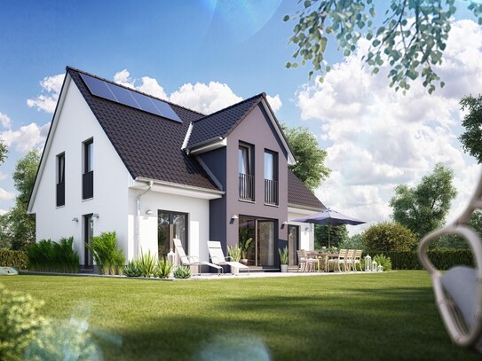 Modernes neu gebautes Landhaus am Waldesrand